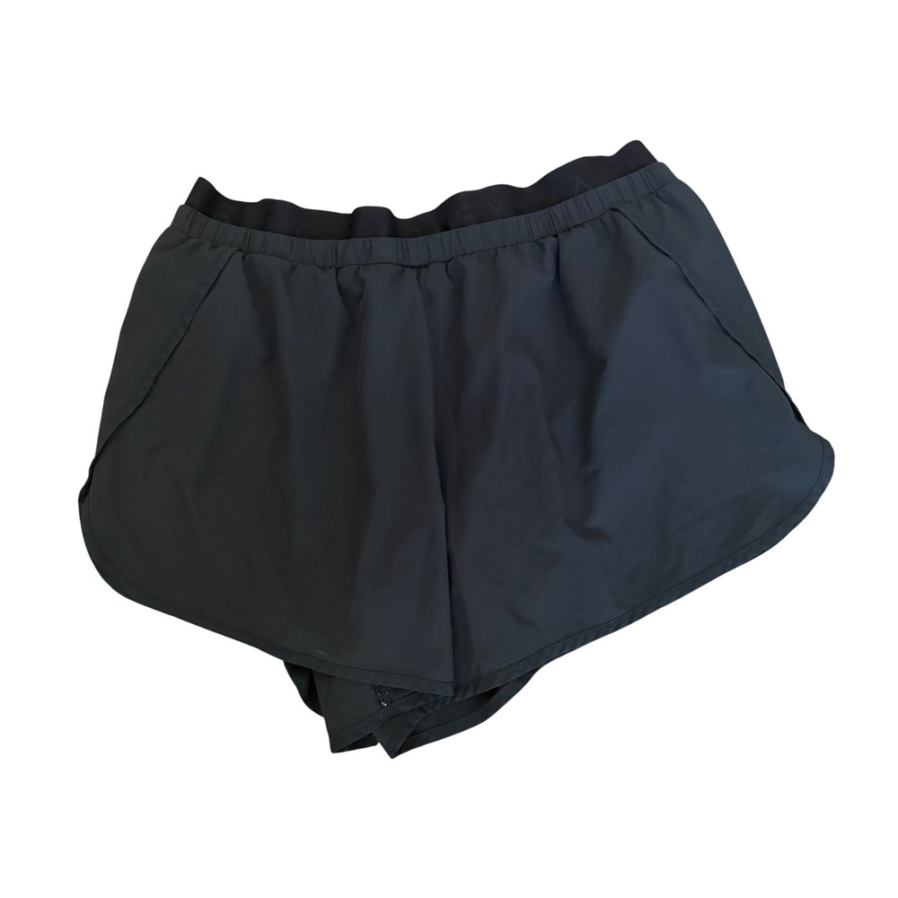 Varley Womens Black Athletic Running Shorts Medium Elastic Waist Lined Workout